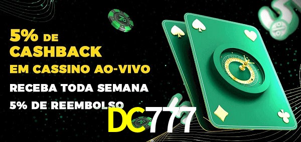 Promoções do cassino ao Vivo DC777